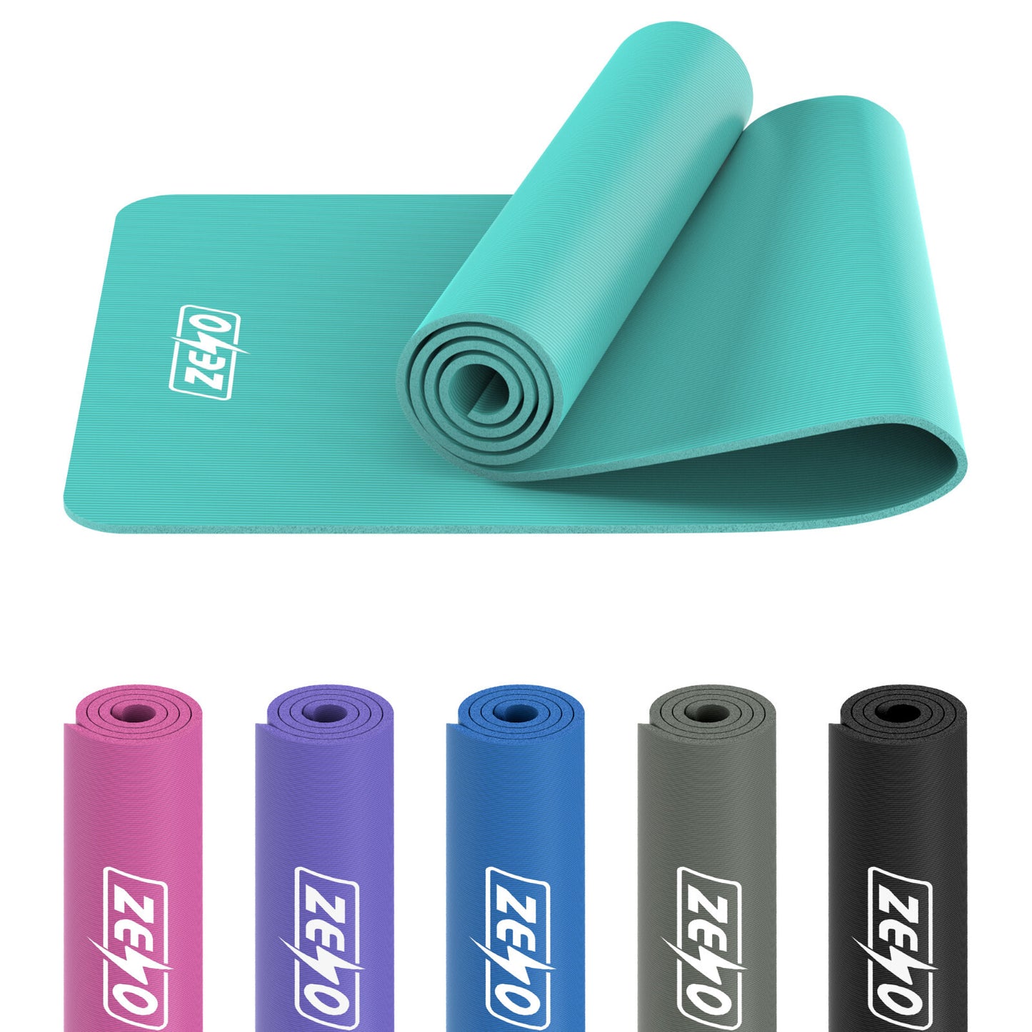 YOGA MAT 10MM THICK EXERCISE MAT GYM WORKOUT FITNESS PILATES HOME NON SLIP NBR