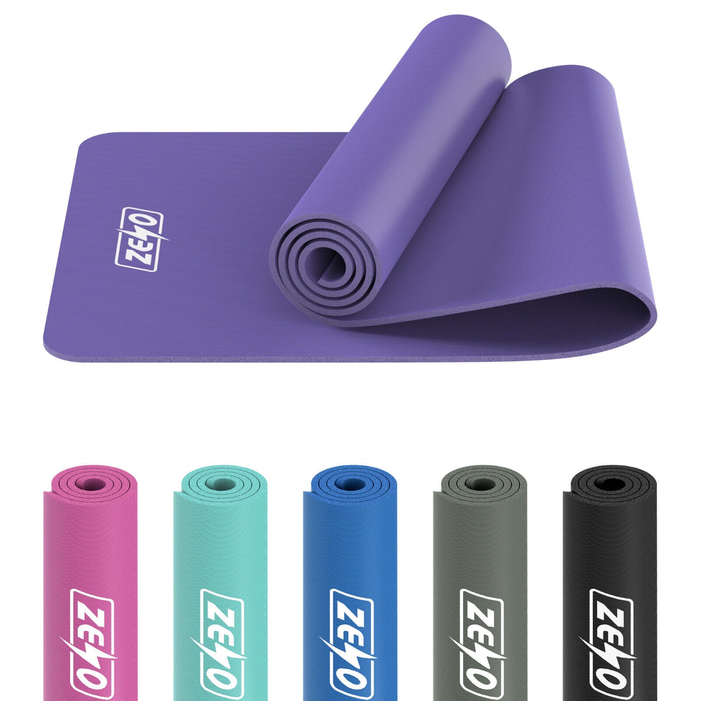 YOGA MAT 10MM THICK EXERCISE MAT GYM WORKOUT FITNESS PILATES HOME NON SLIP NBR